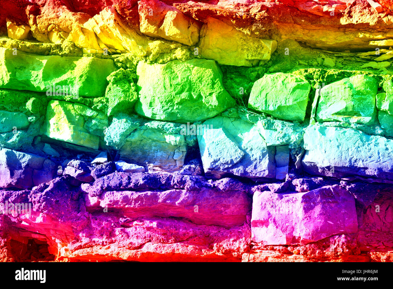 La texture des pierres colorées de couleur dans Photoshop. Banque D'Images