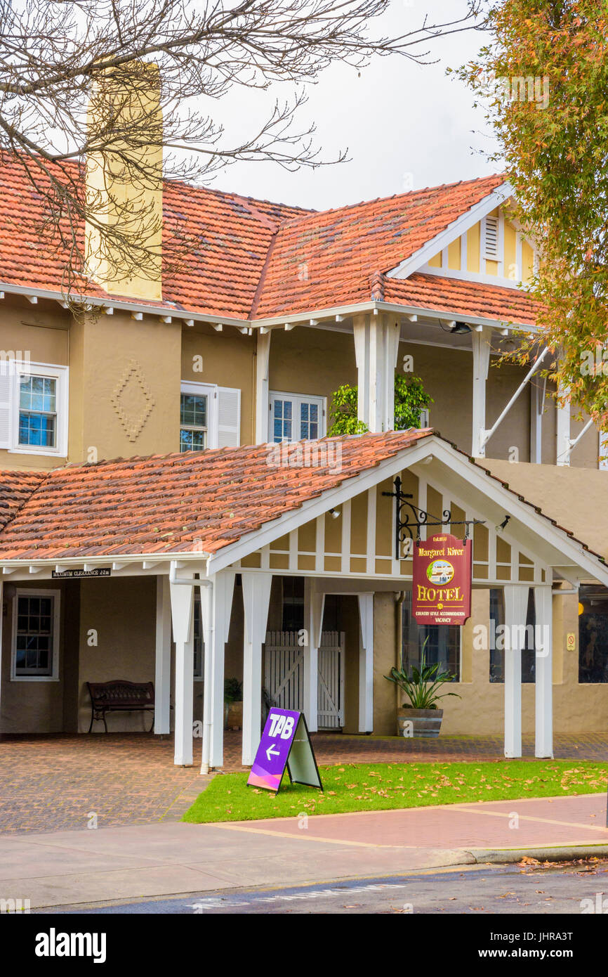 Façade de l'hôtel à Margaret River Margaret River, Australie de l'ouest de la ville Banque D'Images