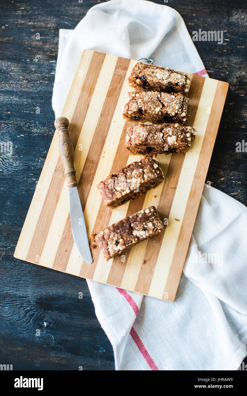 Allemand traditionnel dessert - Gâteau au chocolat kuchen Banque D'Images