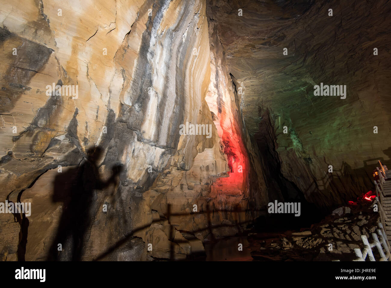 Long teng dans les grottes de lichuan, Hubei Provine, Chine Banque D'Images