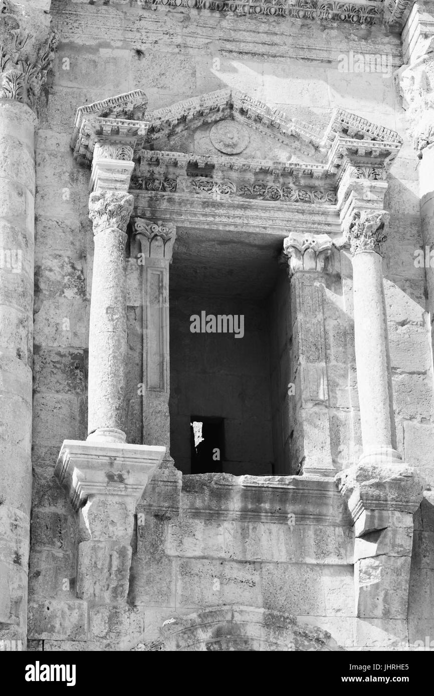 En Jordanie Jerash le site archéologique antique héritage classique pour les touristes Banque D'Images