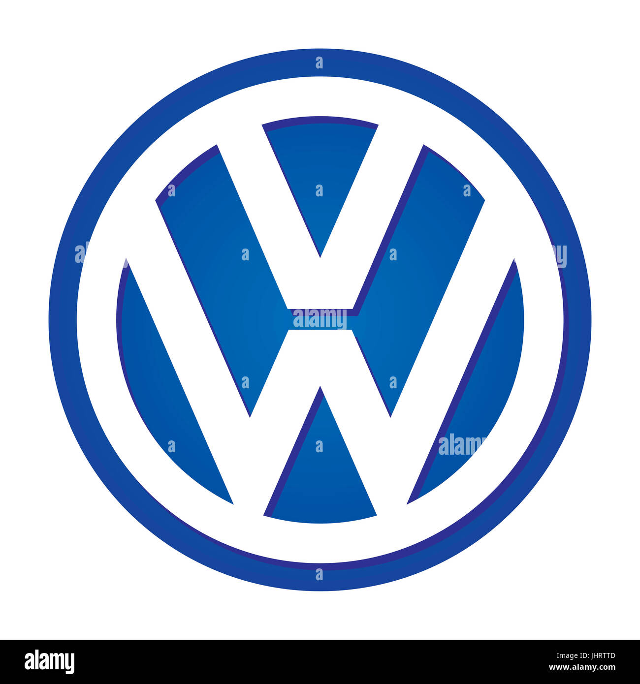 VW, Volkswagen, le logo de la société, Automarke Deutscher, groupe automobile, DAX 30 entreprises Banque D'Images