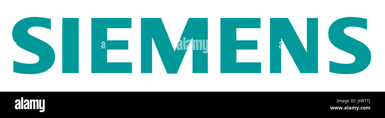 SIEMENS, logo de l'entreprise, la technologie, le groupe allemand DAX 30 entreprises Banque D'Images