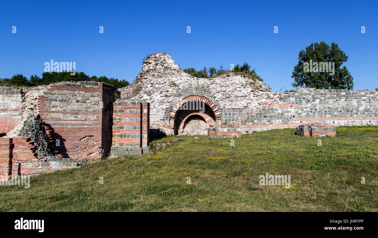 Est de la Serbie - Le reste préservé de l'empereur romain Galerius Maximianus palace de la fin du 3e siècle nommé Felix Romuliana Banque D'Images