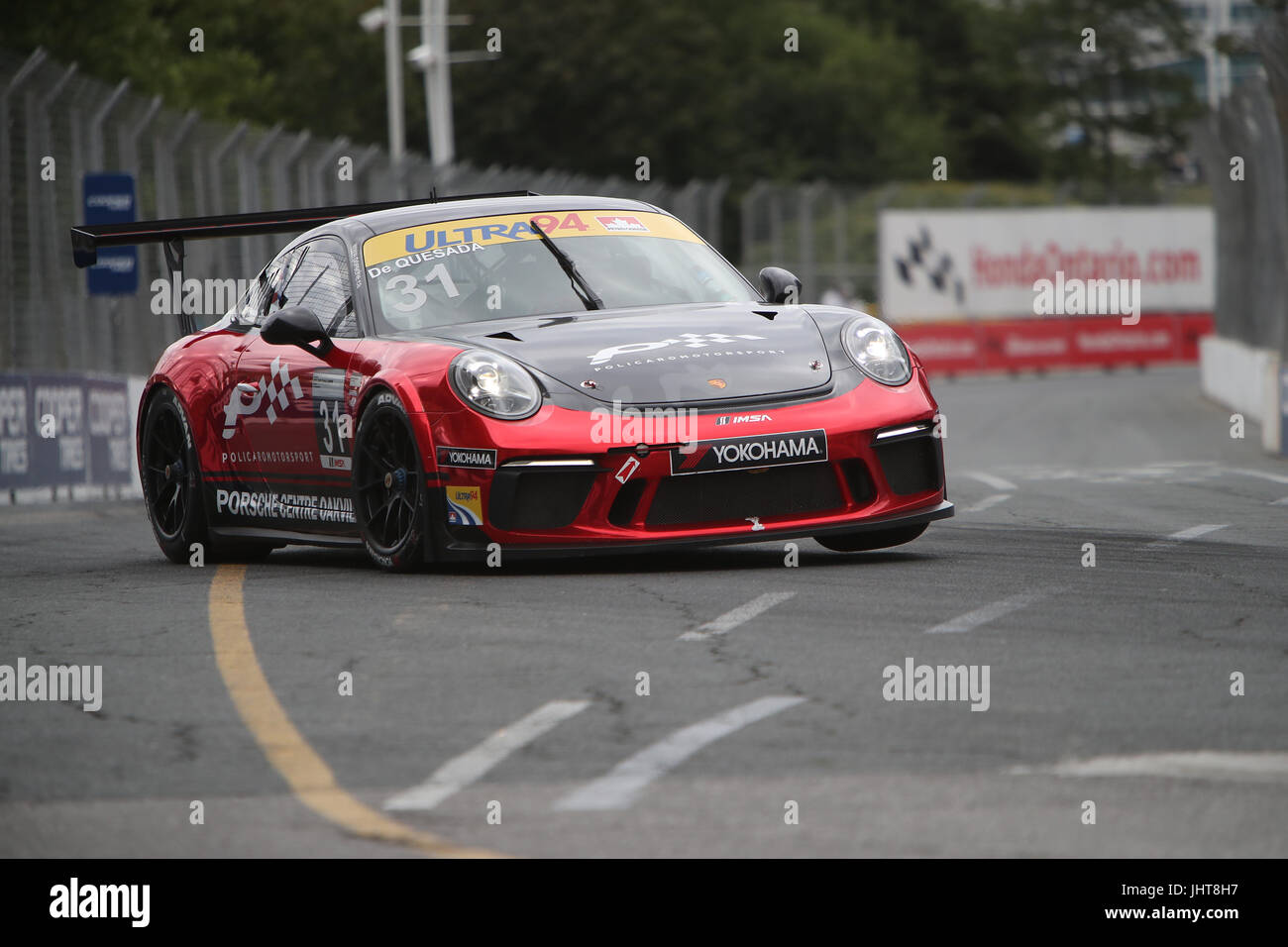 Toronto, Canada. 15 juillet, 2017. Honda Indy de Toronto a été une journée de course, d'Indy à la Nascar Pinty's à Ultra Porsche GT3 Cup Challenge 94 Course. Il y avait quelque chose à faire ou à regarder pour toute la famille. Luc Durda Alamy/live news Banque D'Images