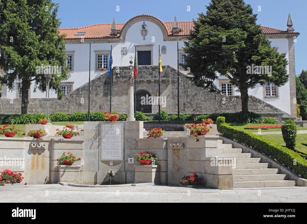 Hôtel de ville hôtel de ville municipal building Ponte de Lima Portugal Banque D'Images