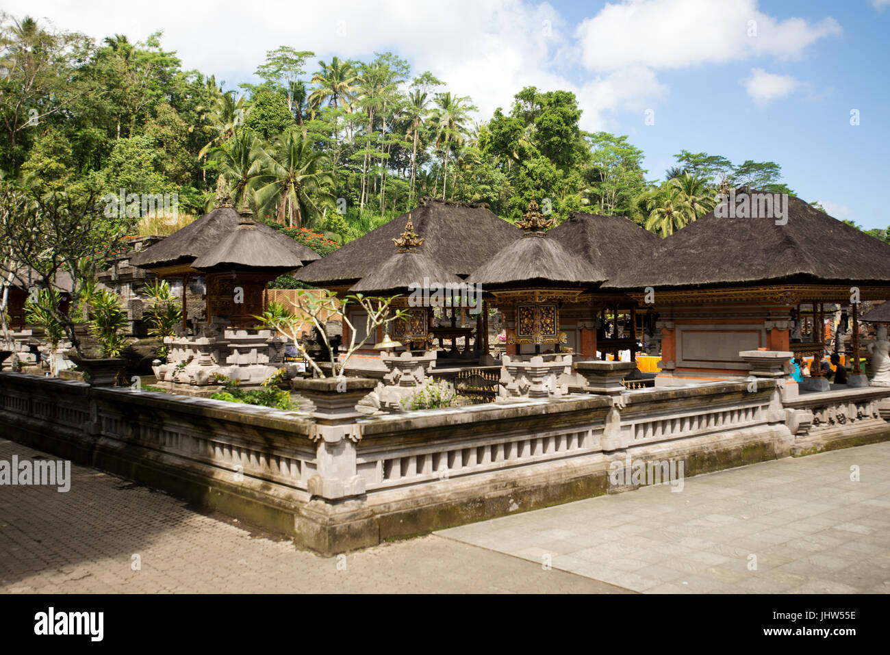 Pura Temple Tirta Empul, Tampaksiring, Bali, Indonésie Banque D'Images
