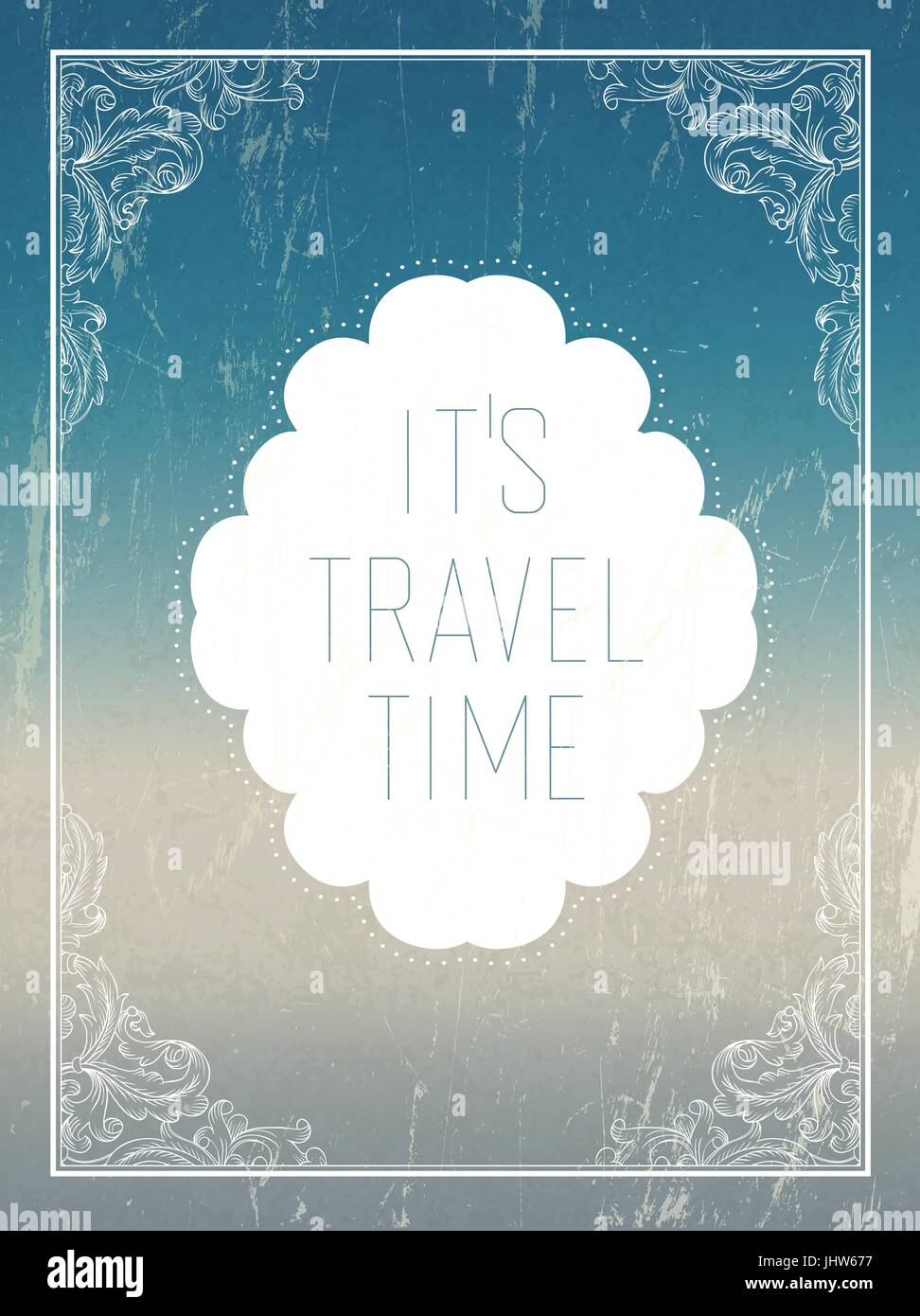 Vacances d'été Vintage modèle d'affiche. Vector Illustration de Vecteur