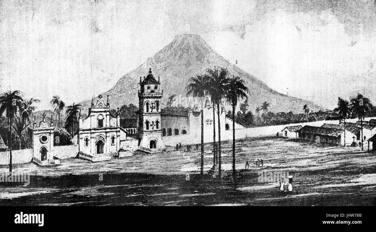 Missionnaire jésuite de peuplement à San Jose Paraguay 1909 Banque D'Images