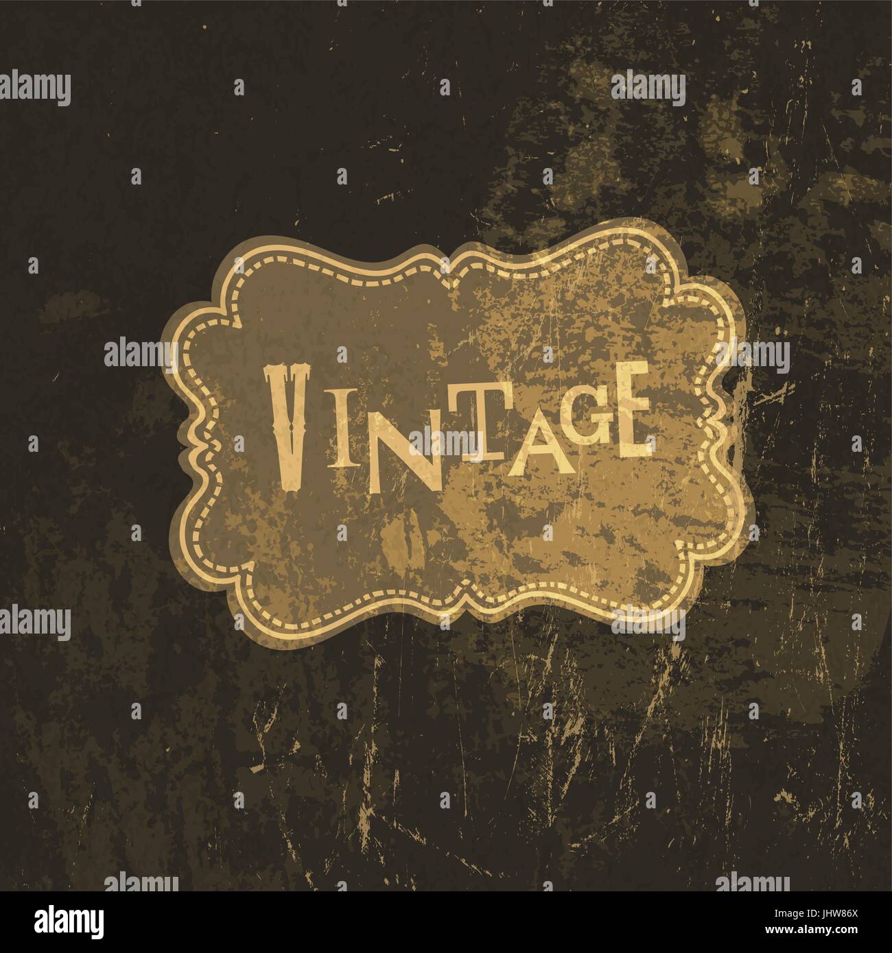 Grunge vintage modèle de carte. Vector Illustration de Vecteur