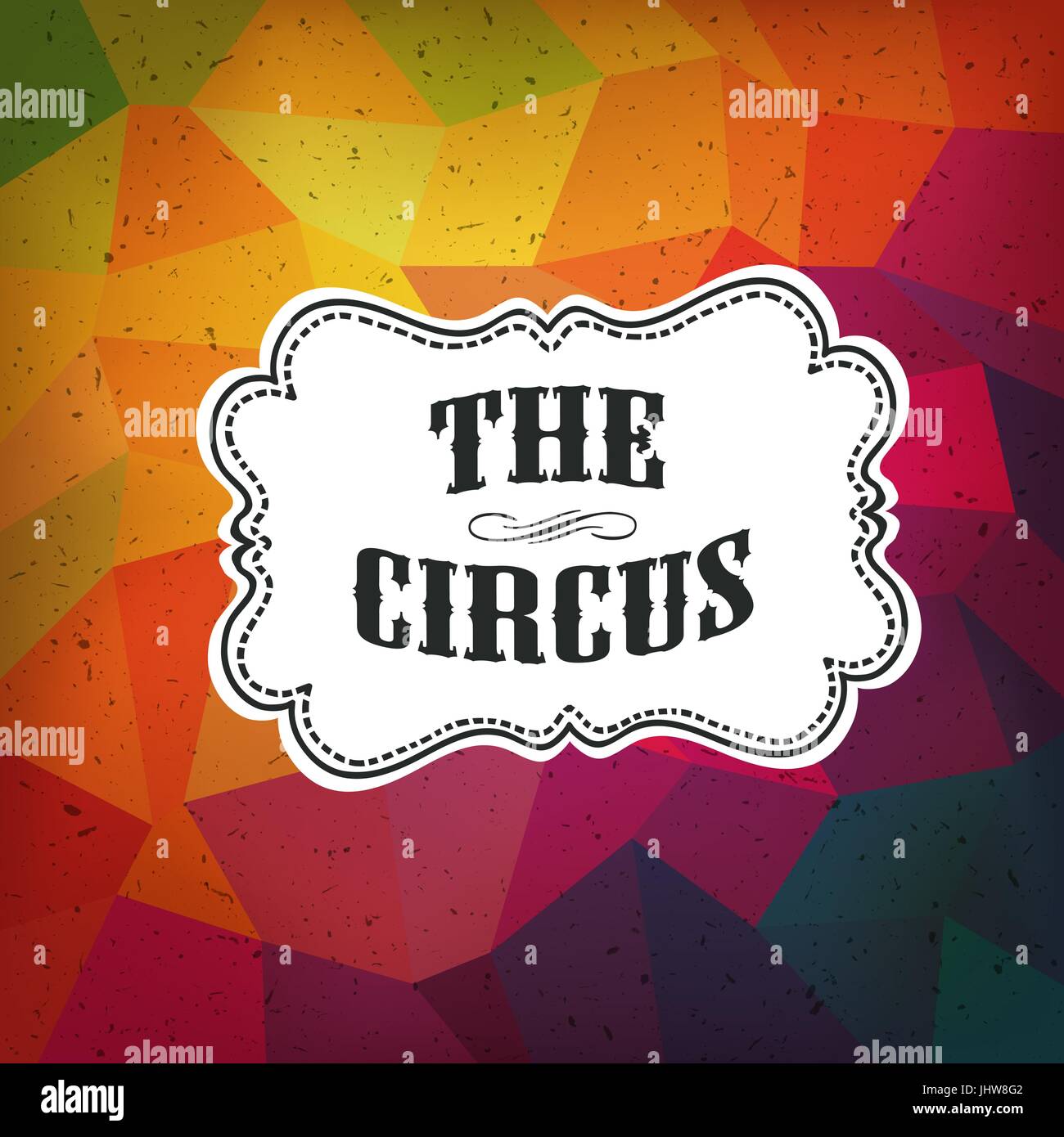 Affiche de Cirque Résumé avec triangles colorés Illustration de Vecteur