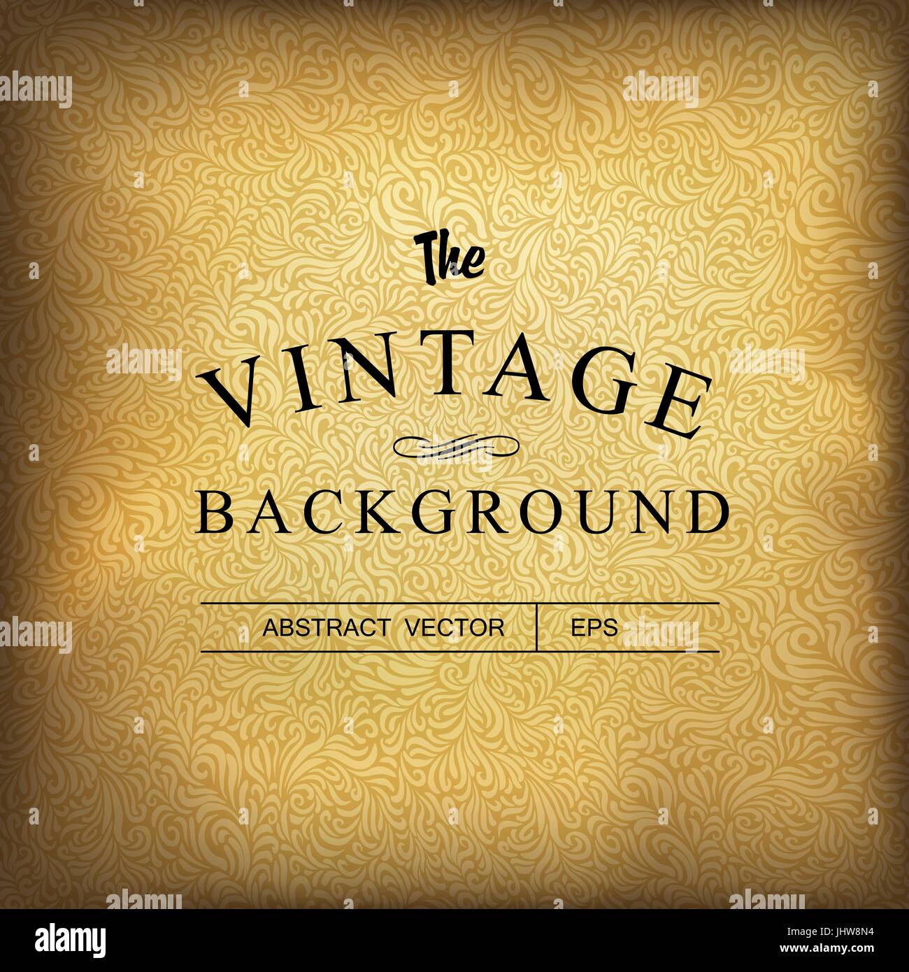 Golden vintage. Modèle vectoriel Illustration de Vecteur