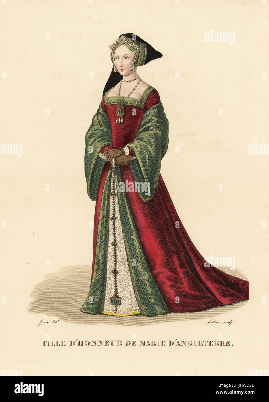 Maid of honneur de Marie Tudor, fille d'Henri VII d'Angleterre, la