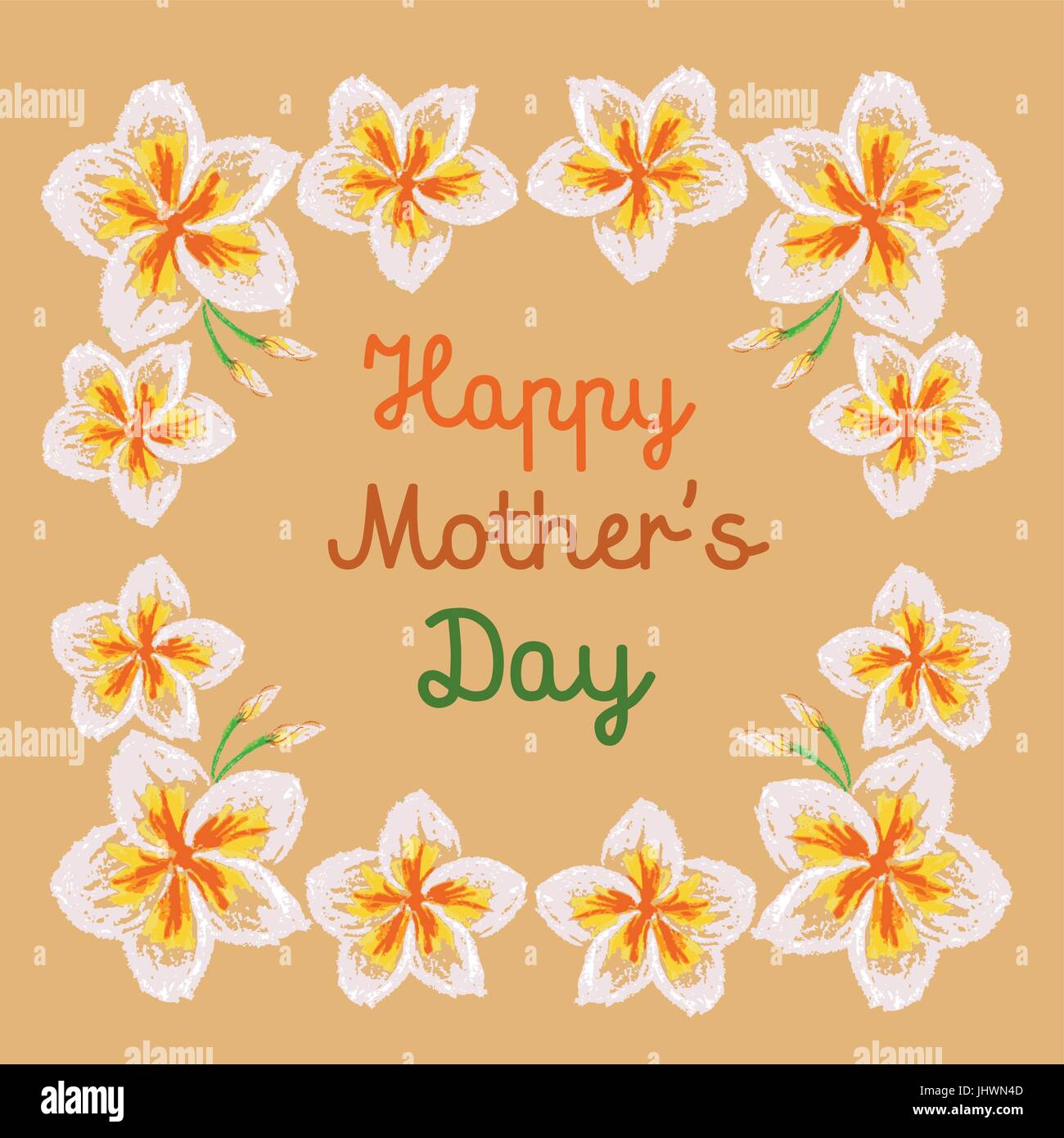 Posters Vector Flying Hummingbird Ou Colibri Fleurs Plumeria Et Feuille