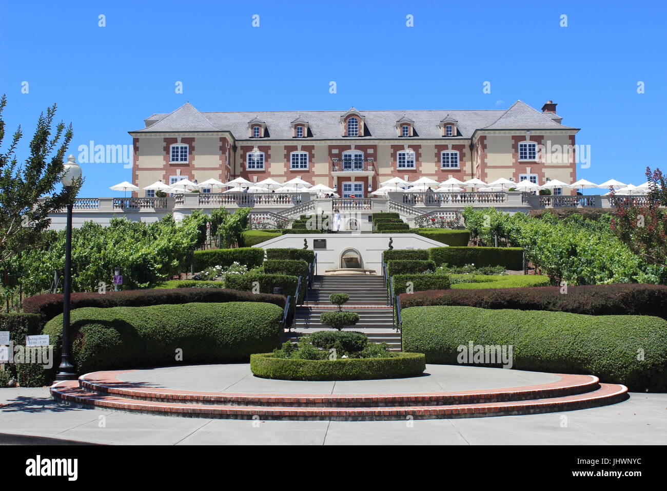 Domaine Carneros Winery, Napa, Californie Banque D'Images