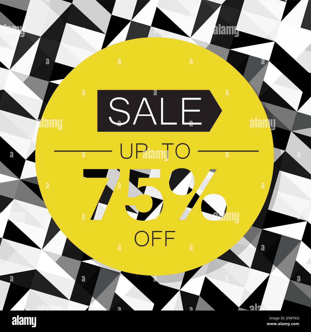 Vente Design Template on Triangle Abstract Background Illustration de Vecteur