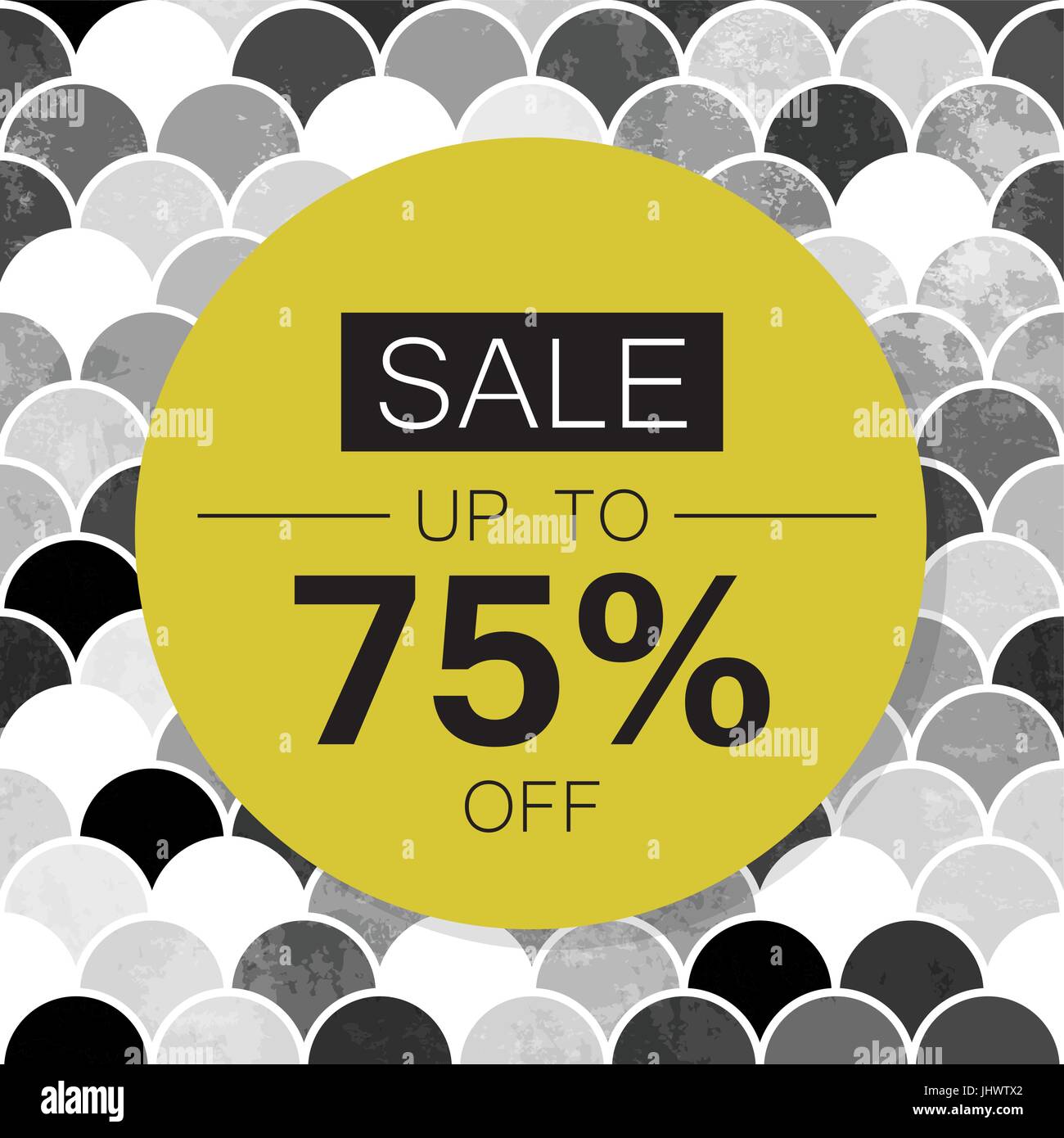 Vente Design du modèle sur l'échelle de fond monochrome Illustration de Vecteur