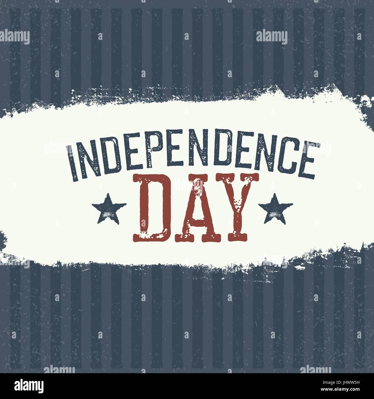 Label Le jour de l'indépendance pour les vacances. Modèle de conception. Illustration de Vecteur