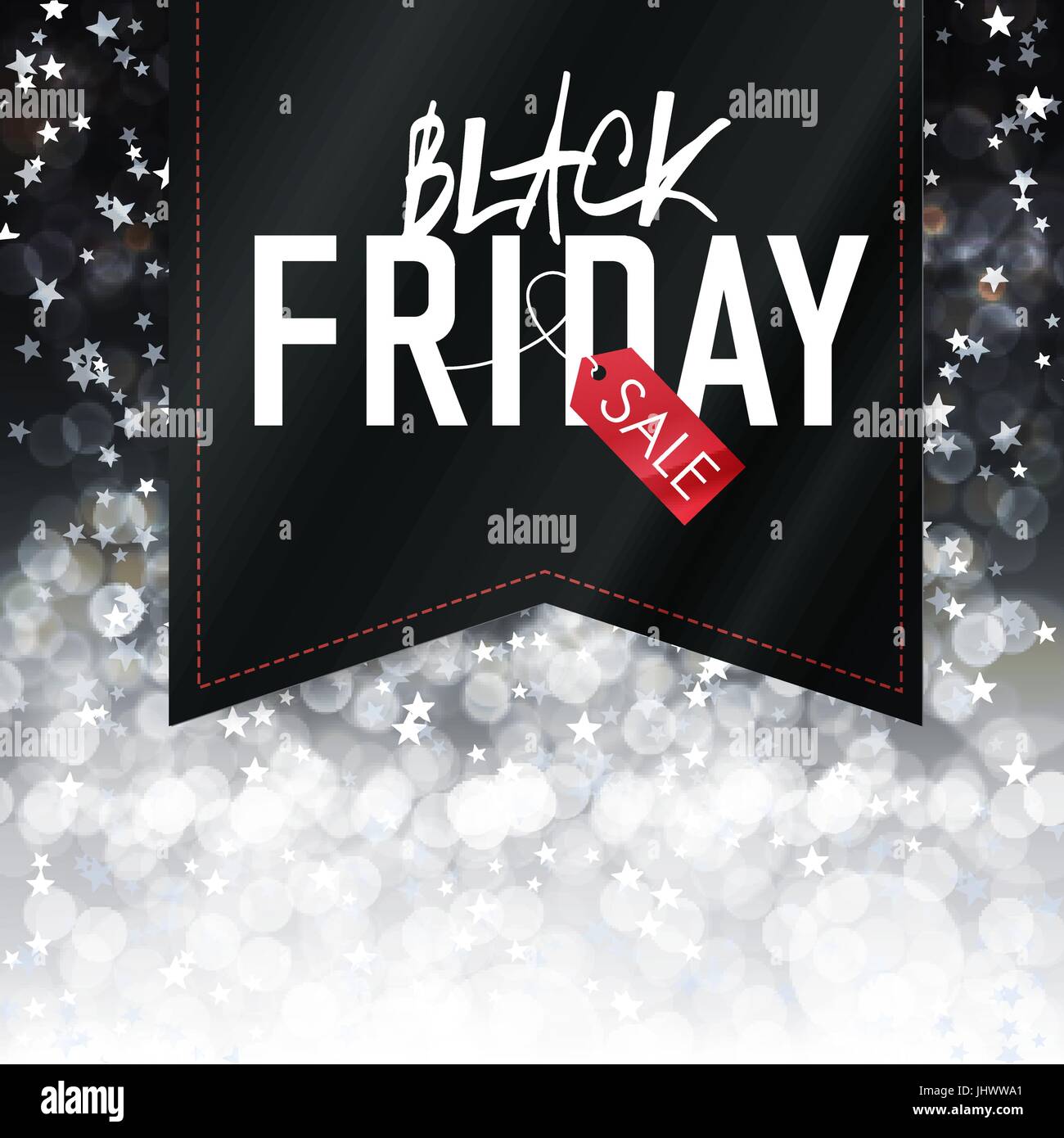 Le vendredi noir de l'affiche. Modèle de conception de la publicité Illustration de Vecteur
