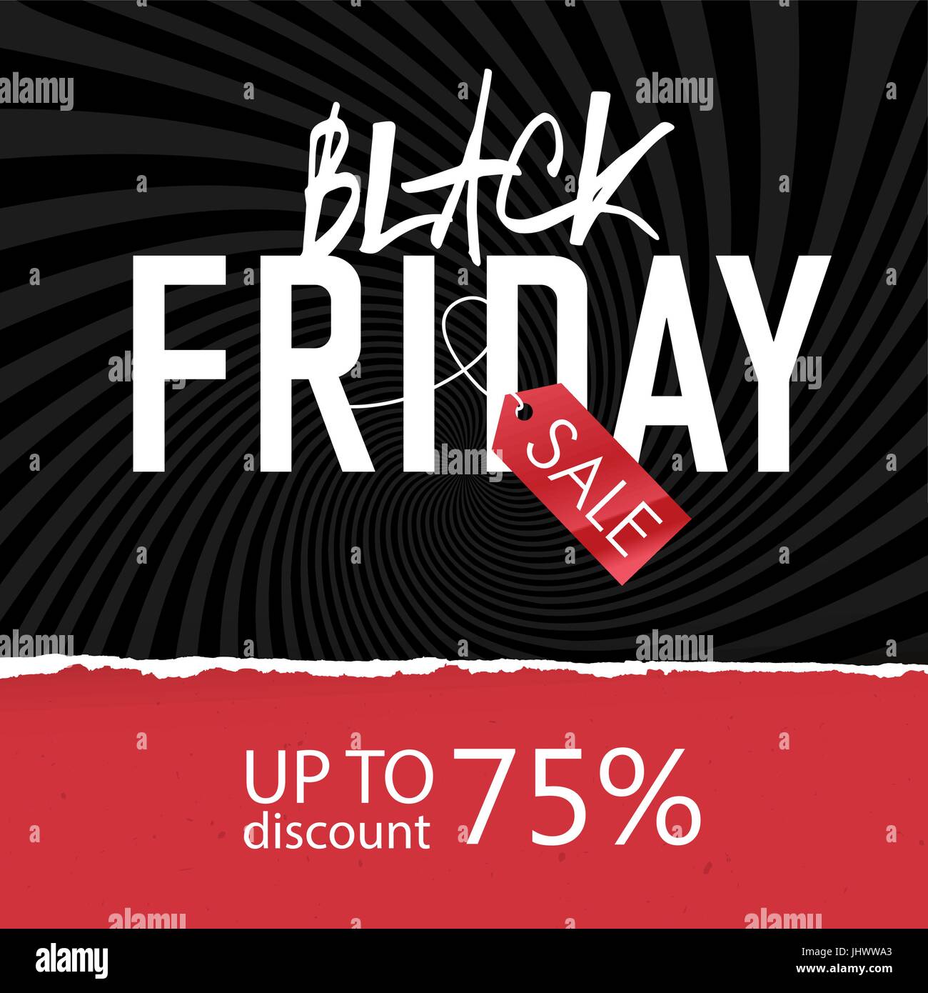 Le vendredi noir Vente de l'affiche. Modèle de conception Illustration de Vecteur
