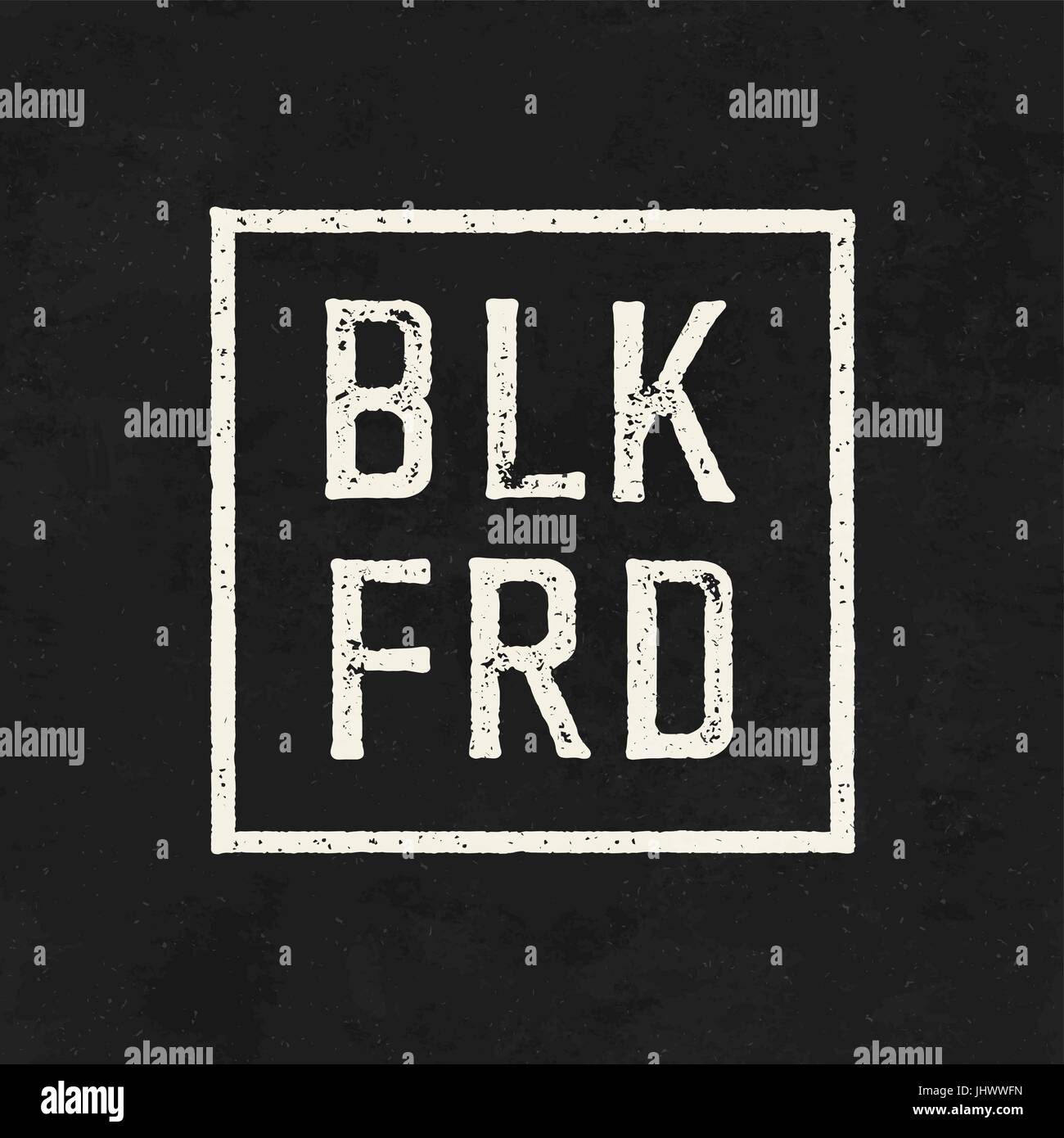 BLK FRD. Le vendredi noir vente sur le tableau situé à l'arrière-plan. Illustration de Vecteur