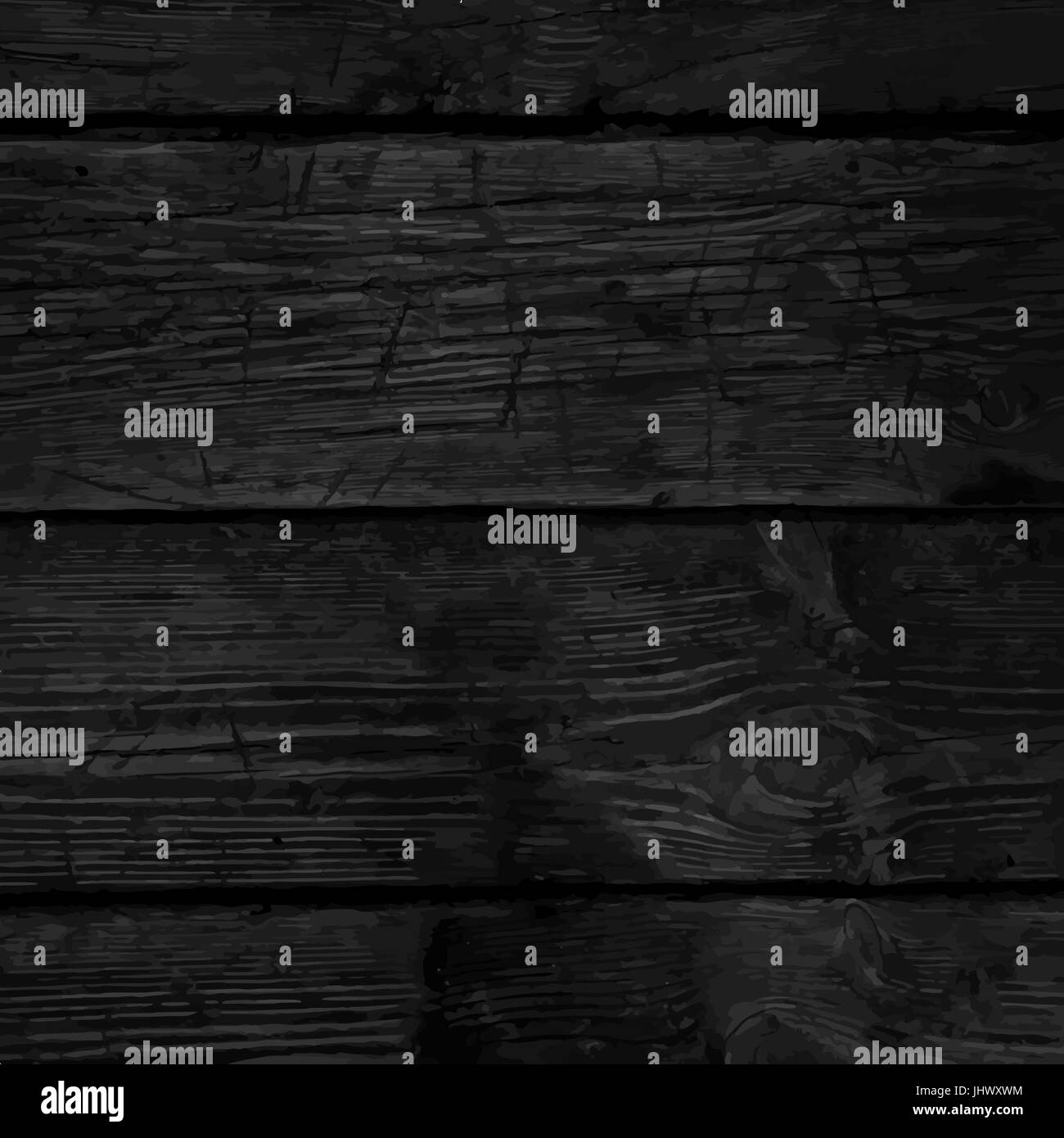 Fond monochrome avec la texture d'un vieux bois, bois foncé, bois noir, vector illustration. Illustration de Vecteur