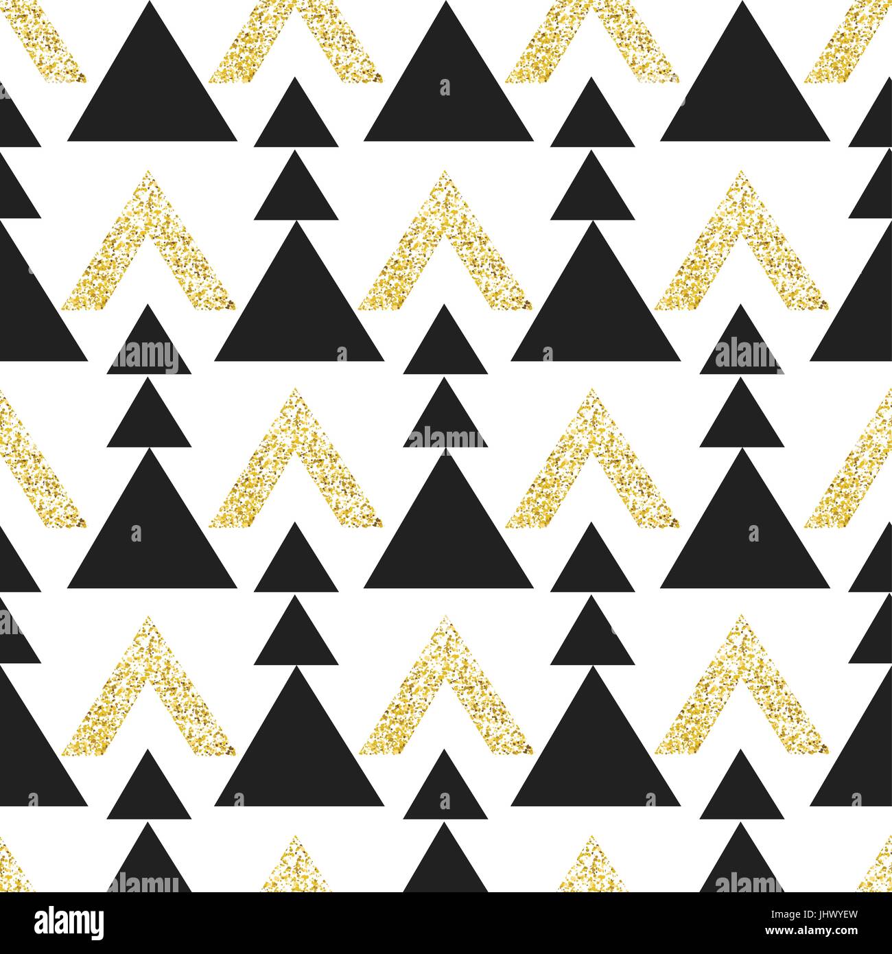 Triangle géométrique or arrière-plan. Résumé motif transparente de triangles en or et gris foncé. Illustration de Vecteur