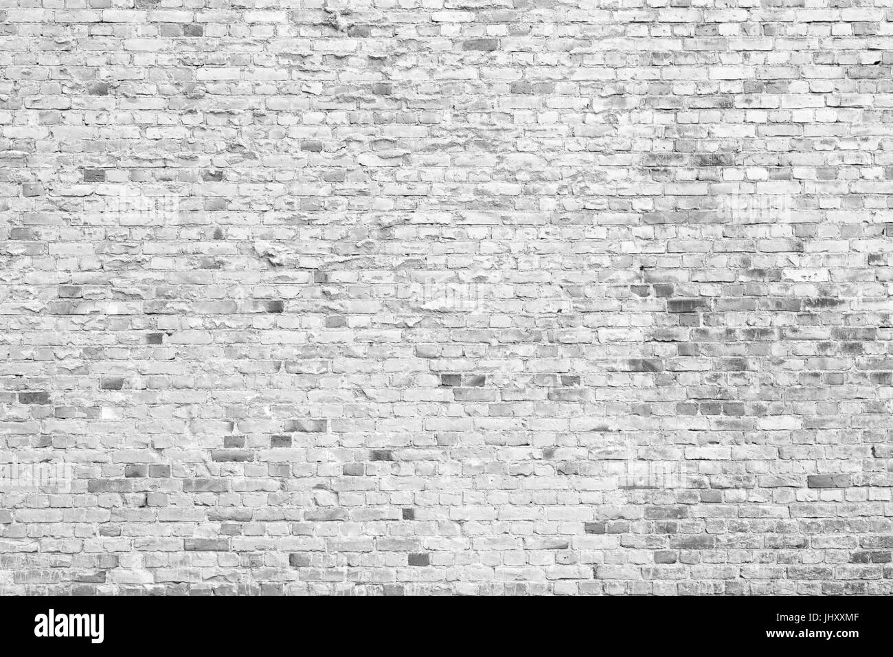 Vieux mur en brique blanche texture background Banque D'Images