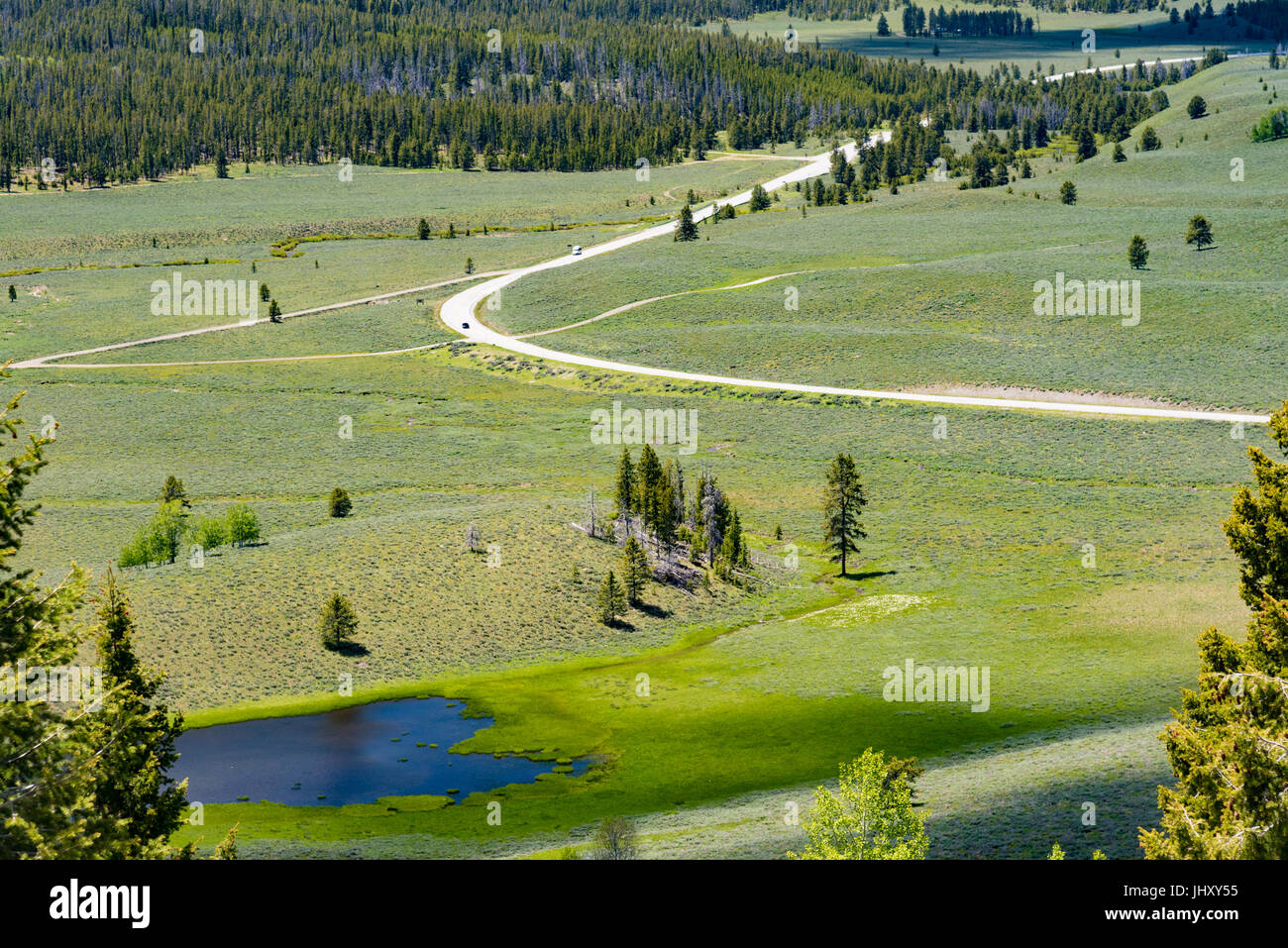Oublier sur le Scenic Byway, l'Idaho de scie Banque D'Images