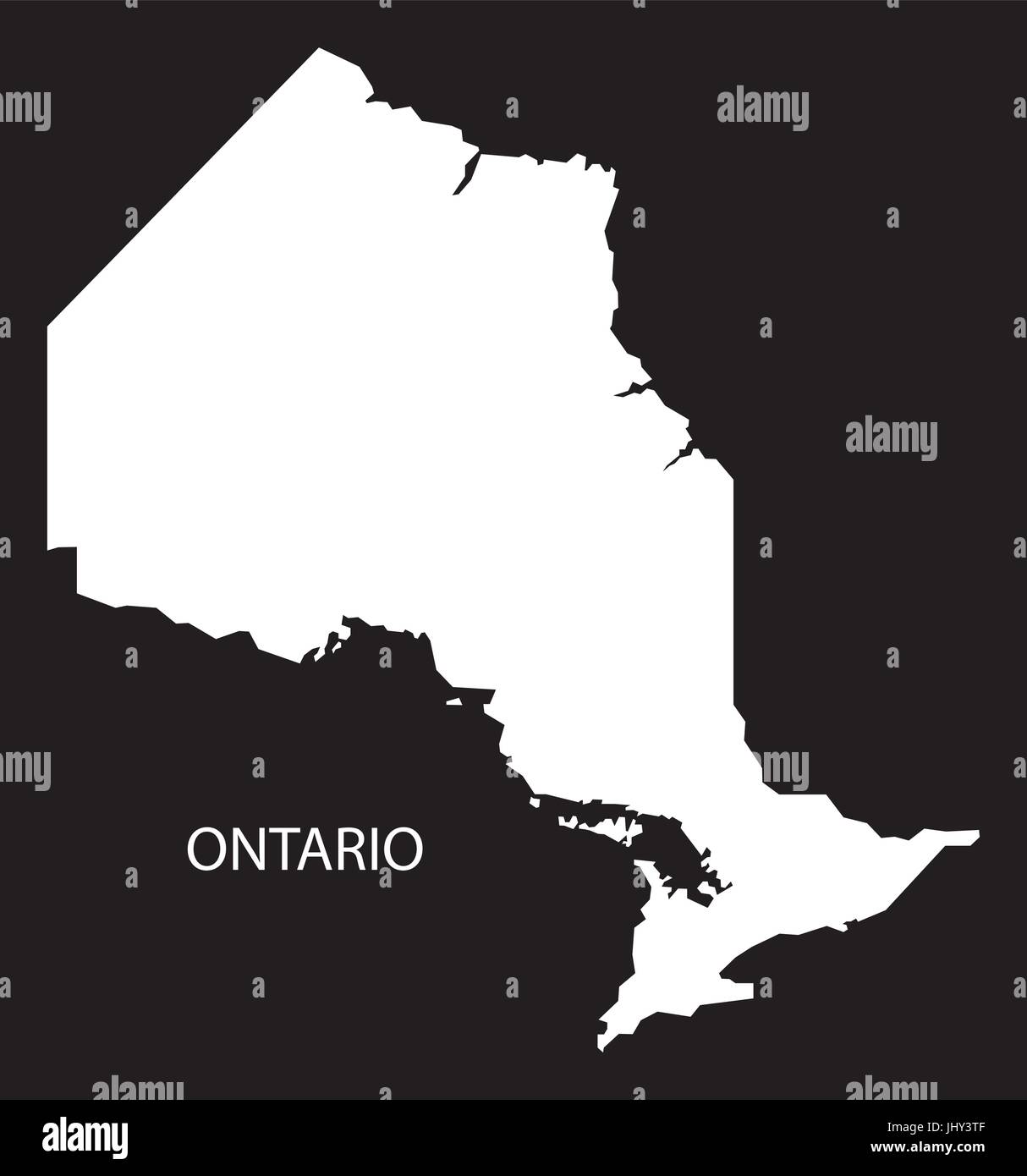 Ontario map Banque d'images vectorielles Page 2 Alamy