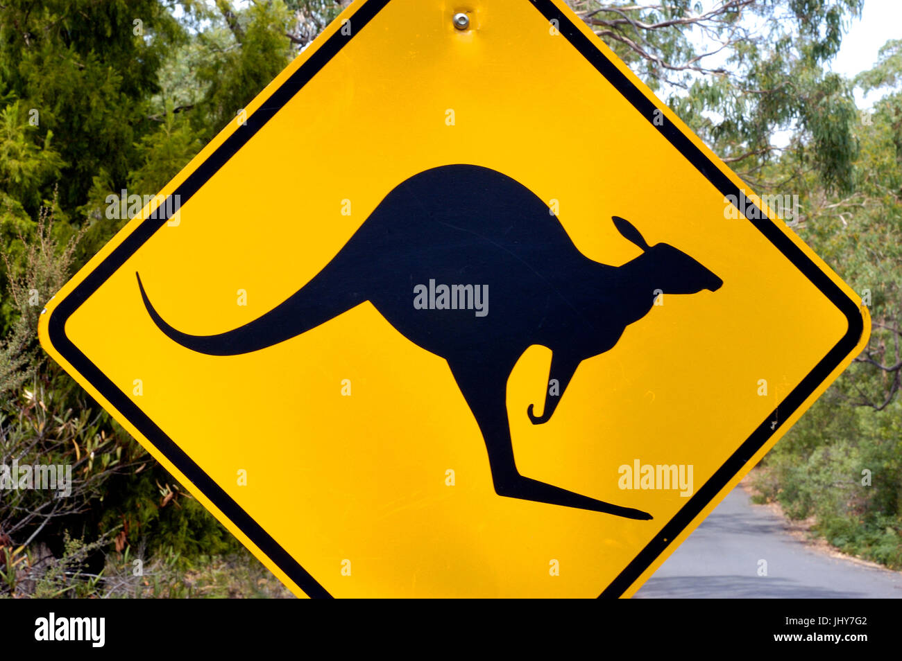 Panneau routier, de l'Australie. Banque D'Images