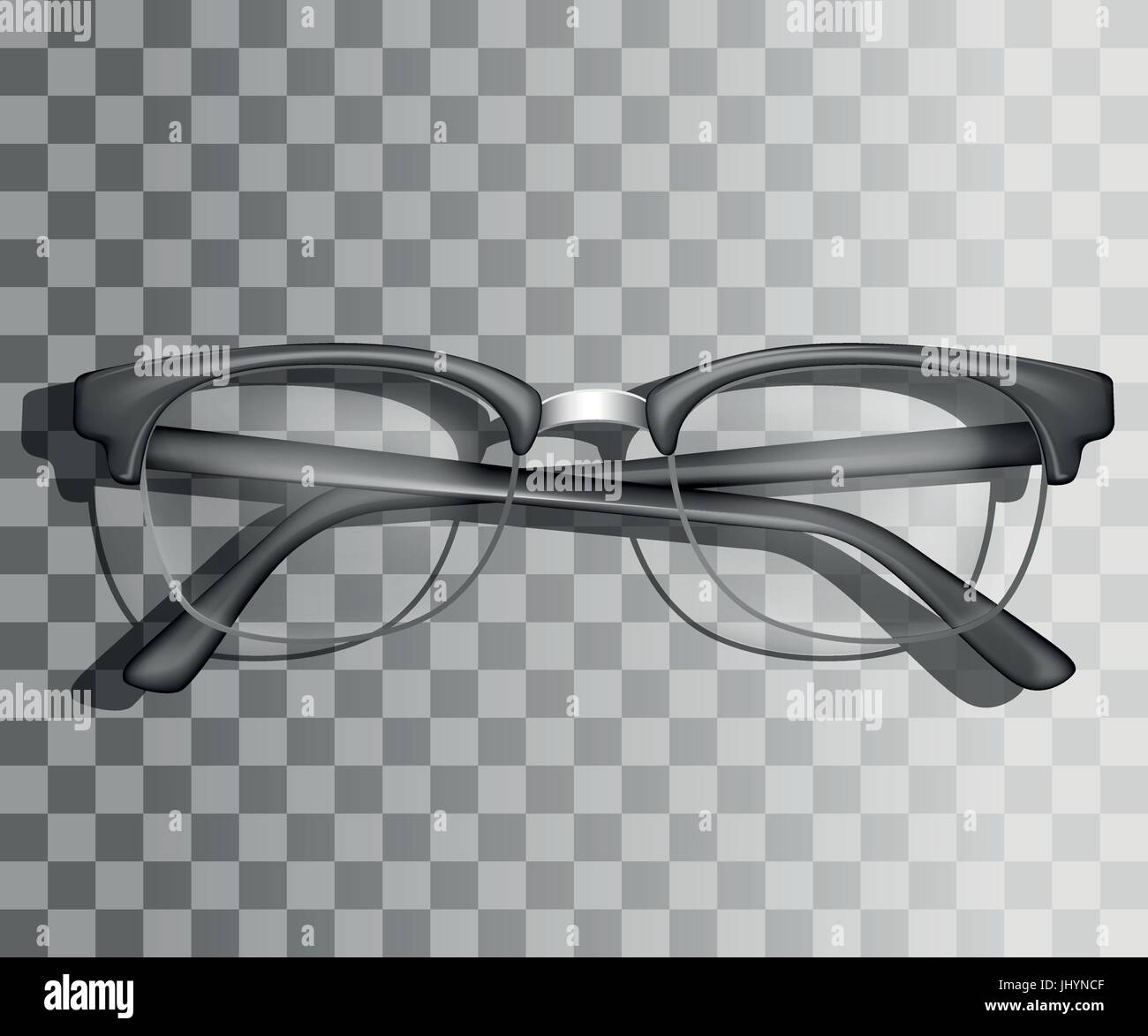 Lunettes réaliste 3D illustration vectorielle maquette réaliste illustration page de site Web et conception d'applications mobiles. Illustration de Vecteur