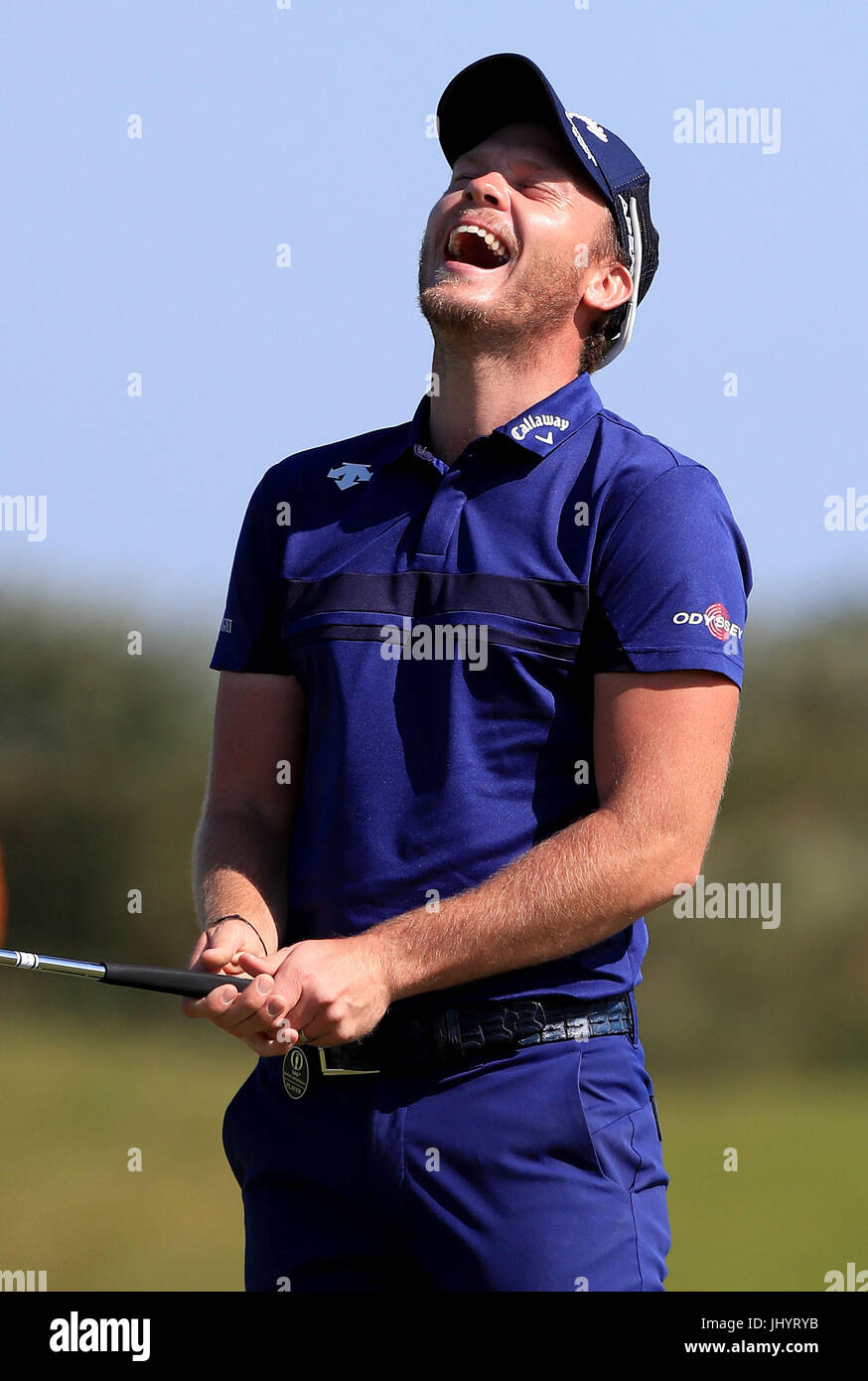 L'Angleterre Danny Willett pendant deux jours de pratique de l'Open Championship 2017 à Royal Birkdale Golf Club, Southport. Banque D'Images