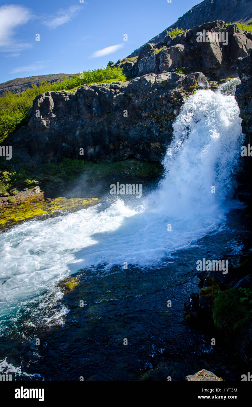 L'eau d'un glacier à l'islande Banque D'Images