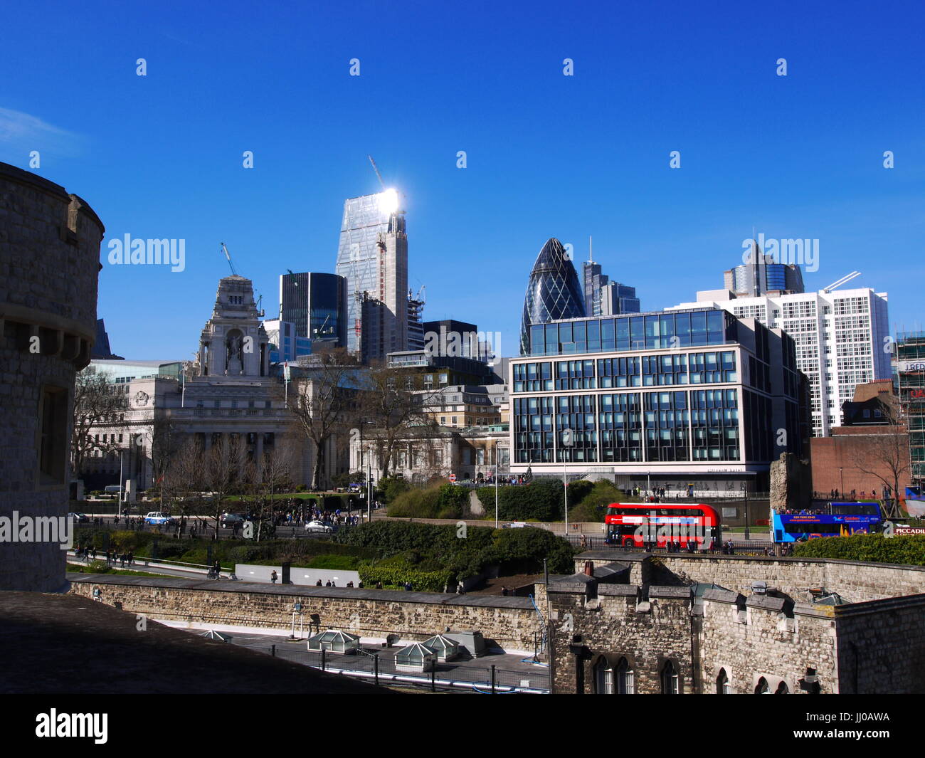 La ville de Londres, de la Tour de Londres Banque D'Images