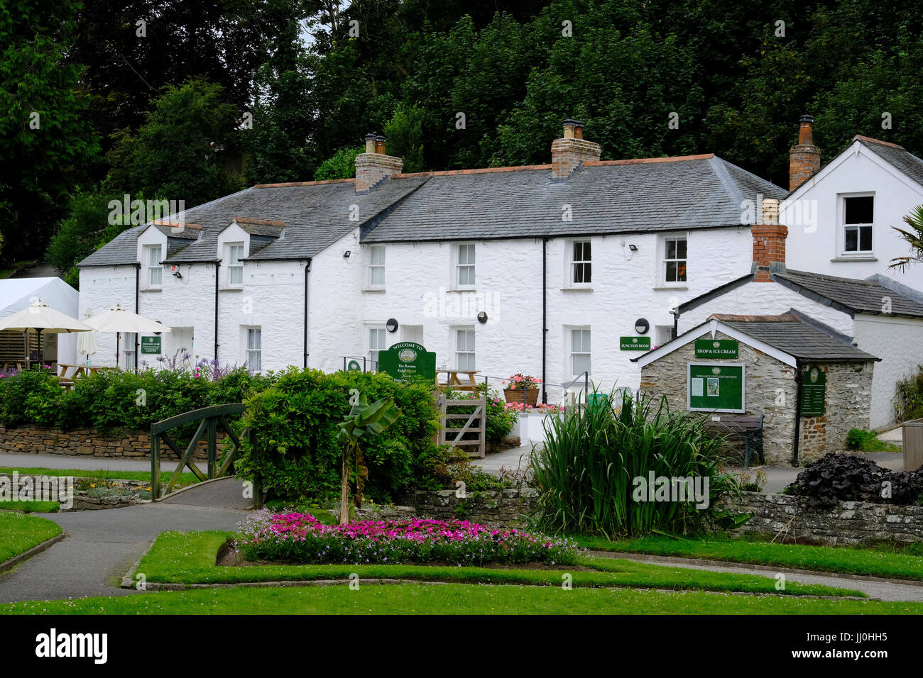 Trenance Gardens ajouter plateau chambres de Newquay en Cornouailles Banque D'Images