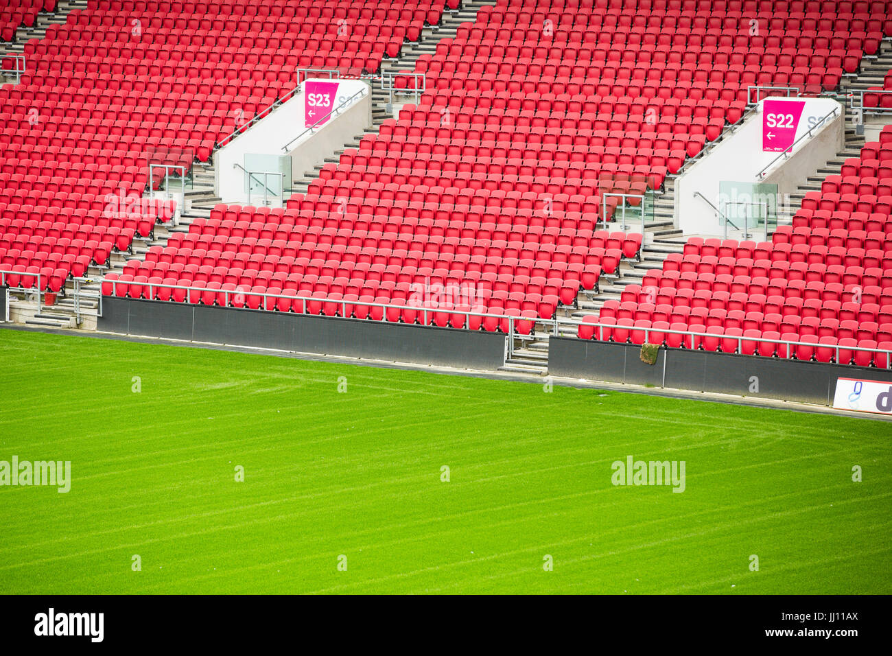 Vue générale de l'Ashton Gate stadium, Bristol. Banque D'Images