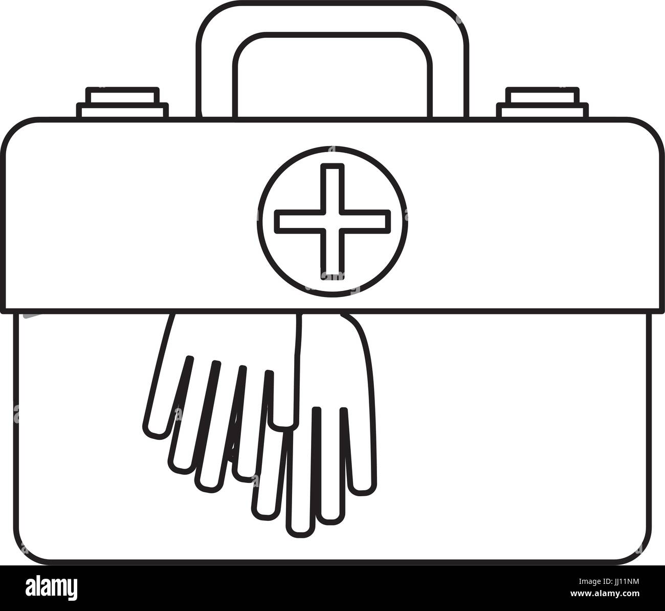 Valise de premiers soins Illustration de Vecteur