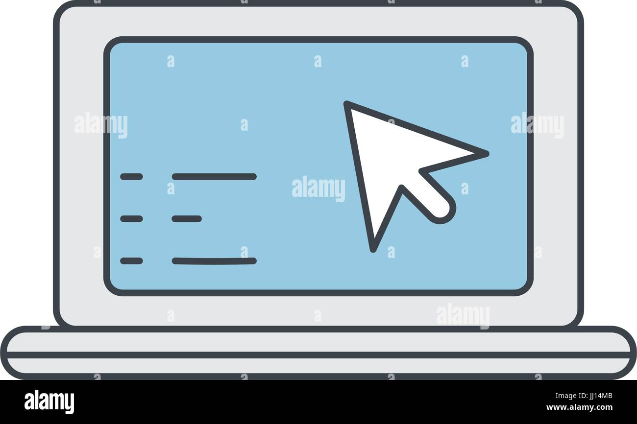 Symbole de PC portables Illustration de Vecteur