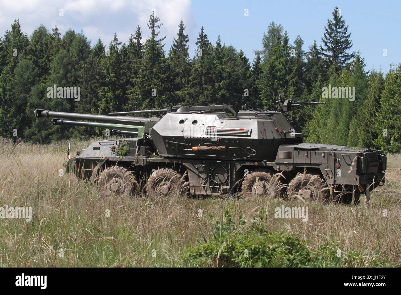 L'armée tchèque canon automoteur de 152 mm Howitzer SpGH modèle DANA 77 Banque D'Images