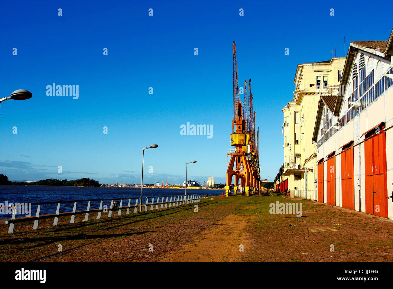 Pier Maua, Porto Alegre, Rio Grande do Sul, Brésil Banque D'Images