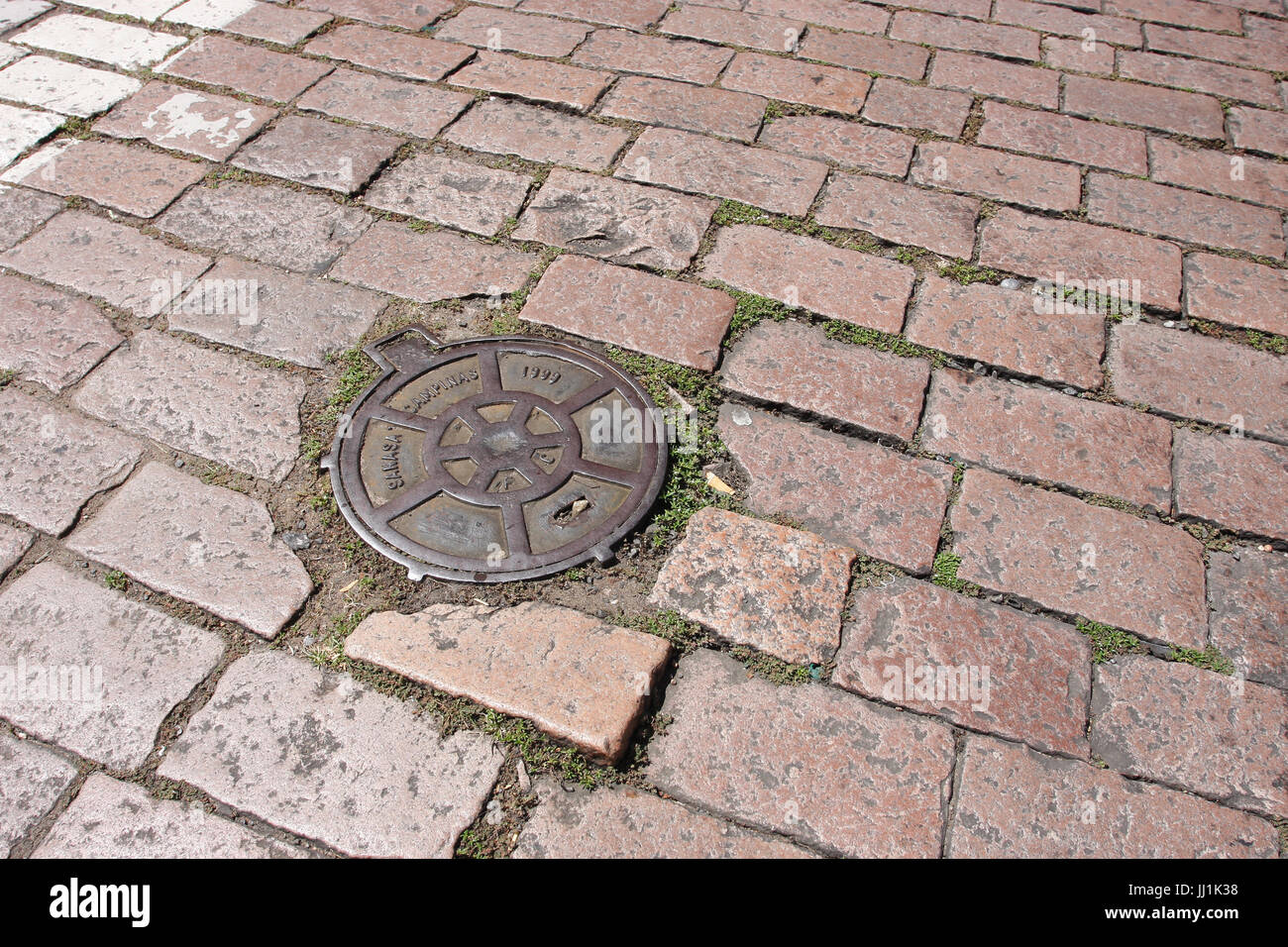 La texture, le système d'égouts, Campinas, São Paulo, Brésil Banque D'Images