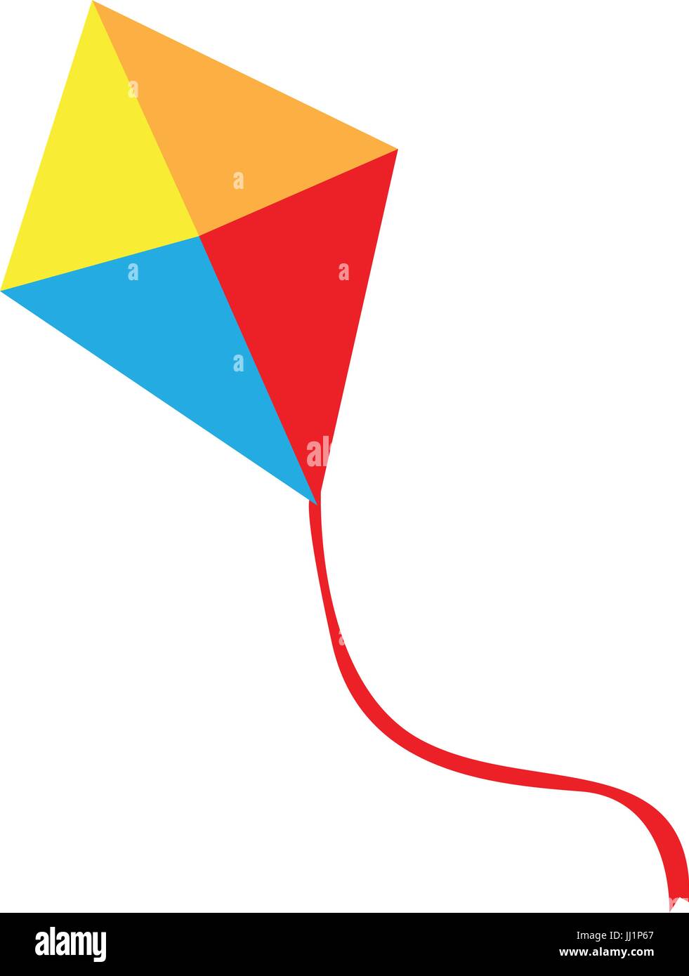 Kite isolés toy Illustration de Vecteur