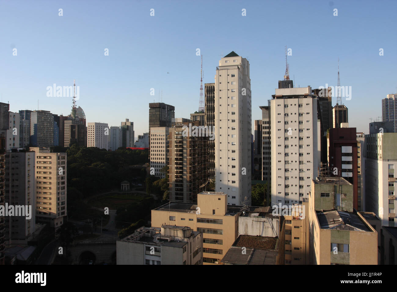 Les bâtiments, paysage urbain, São Paulo, Brésil Banque D'Images