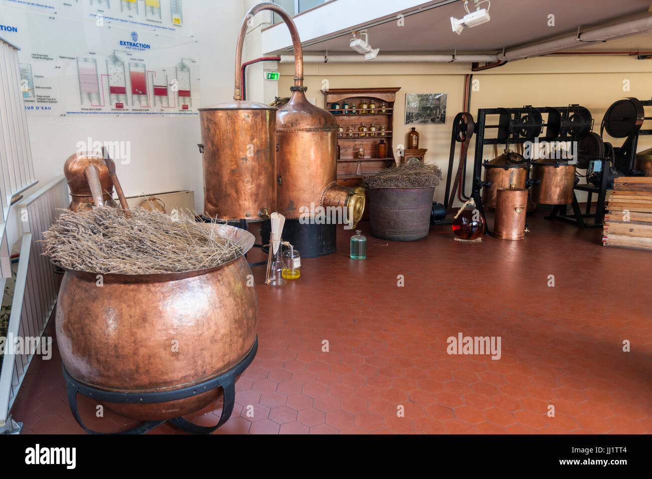 Processus de fabrication des parfums expliqué dans perfume factory Banque D'Images