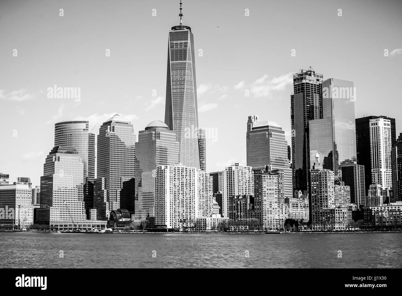 L'horizon de Manhattan, financial district Banque D'Images