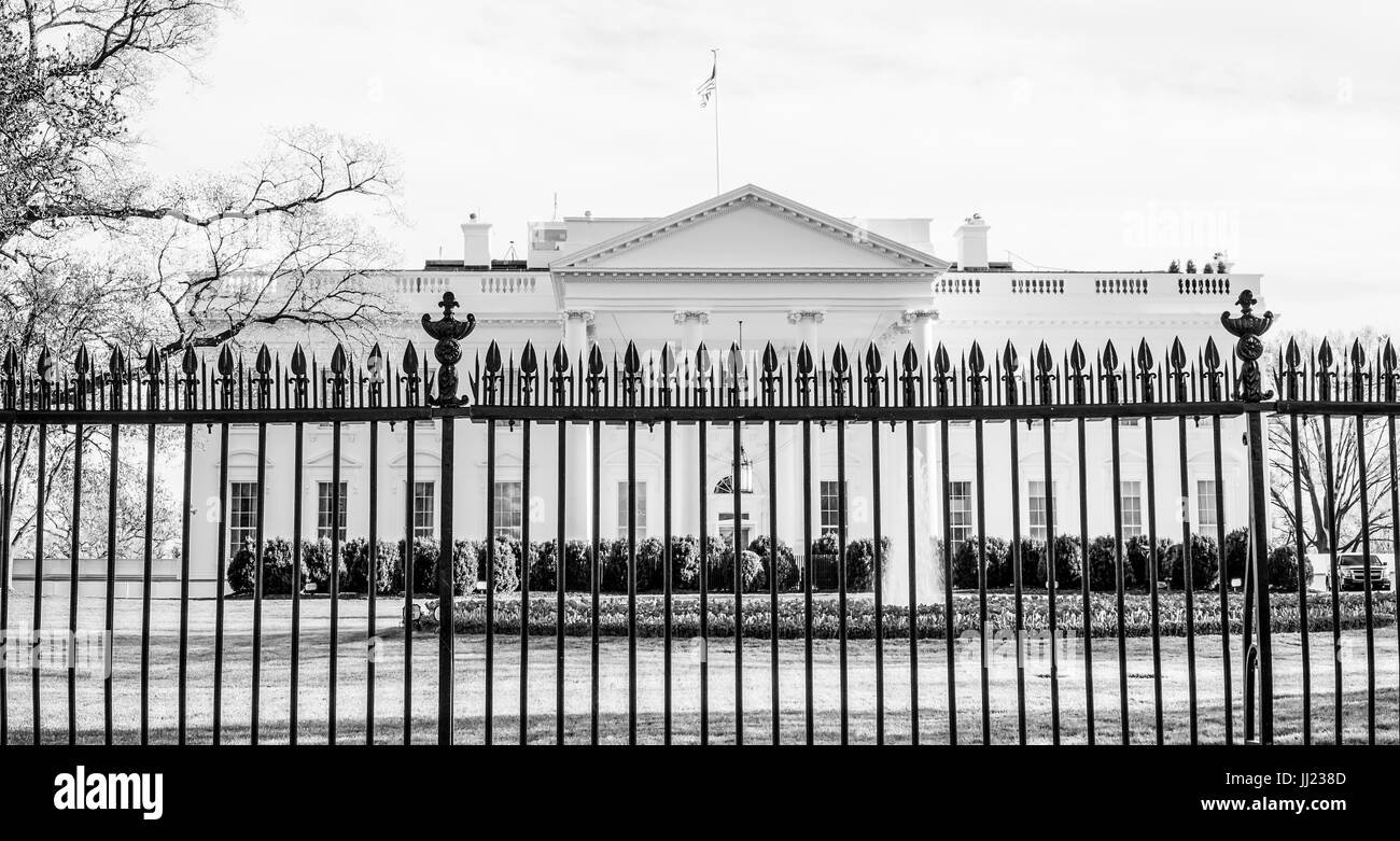 L'adresse la plus célèbre aux États-Unis - La Maison Blanche Banque D'Images