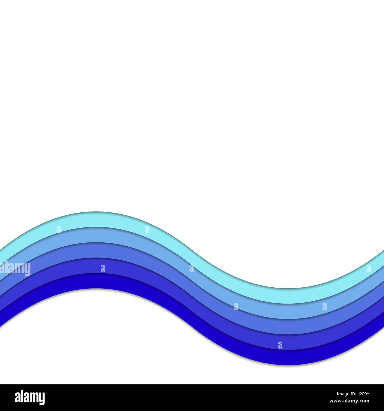 Résumé fond de bandes courbes - graphisme vectoriel 3d avec effet d'ombre pour concept l'eau Illustration de Vecteur