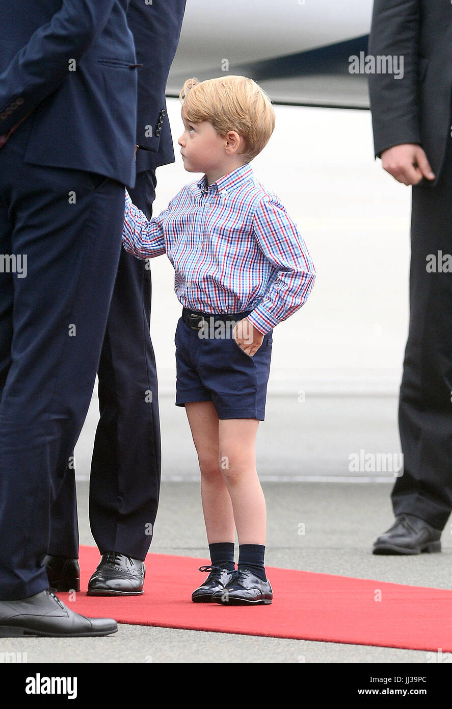 Varsovie, Pologne. 17 juillet, 2017. Catherine duchesse de Cambridge, la Princesse Charlotte, Prince William et Prince George en Pologne : LenorKi Crédit/Alamy Live News Banque D'Images