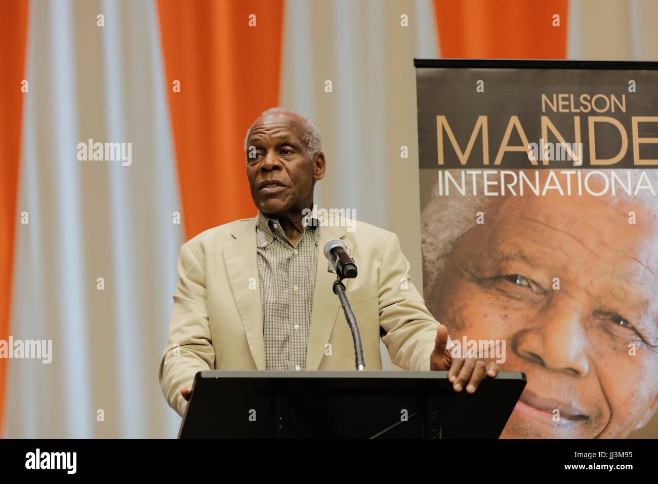 Organisation des Nations Unies, New York, USA, le 18 juillet 2017 - L'acteur Danny Glover a parlé à la Nelson Mandela Day 2017 au Siège des Nations Unies à New York. Photo : Luiz Rampelotto/EuropaNewswire dans le monde d'utilisation | Banque D'Images